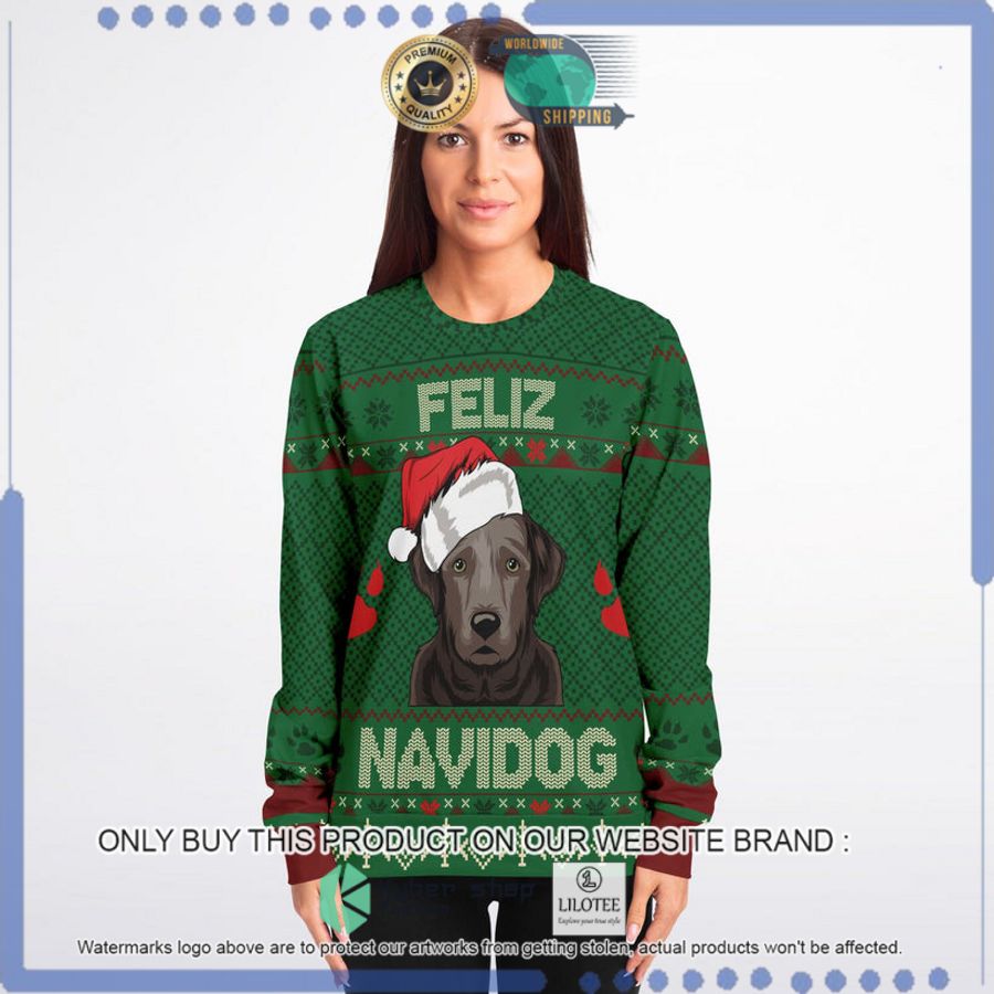feliz navidog labrador christmas sweater 1 36020
