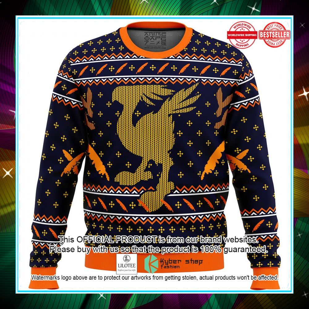 final fantasy chocobo sweater christmas 1 111