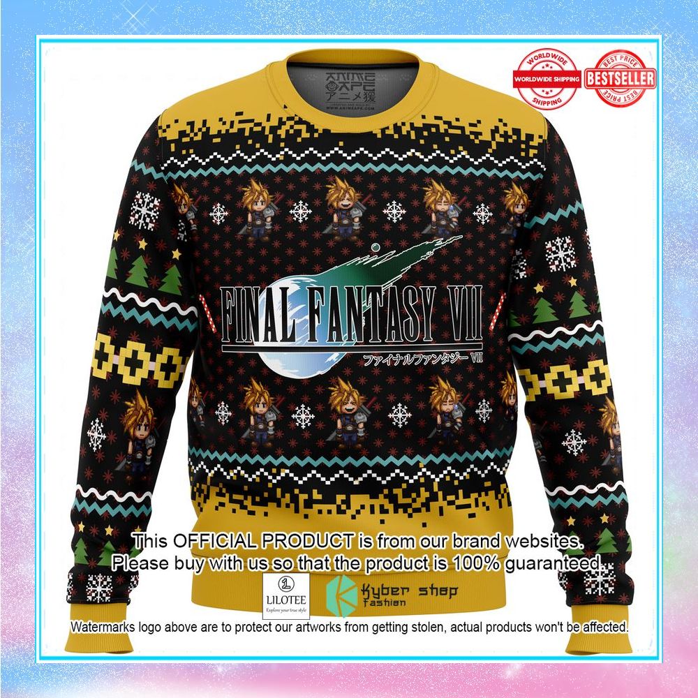 final fantasy vii christmas sweater 1 189