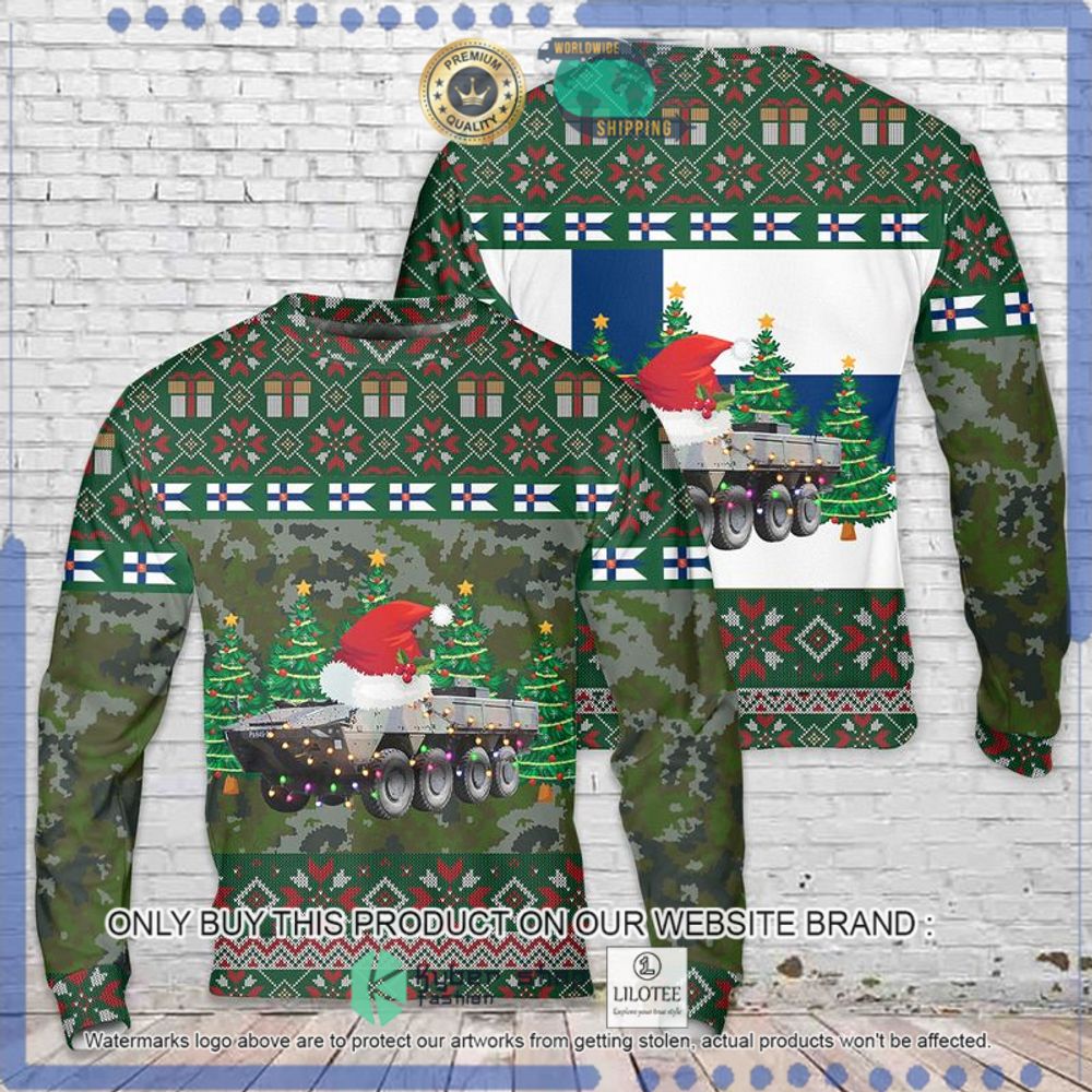 finnish army patria amv christmas sweater 1 18255