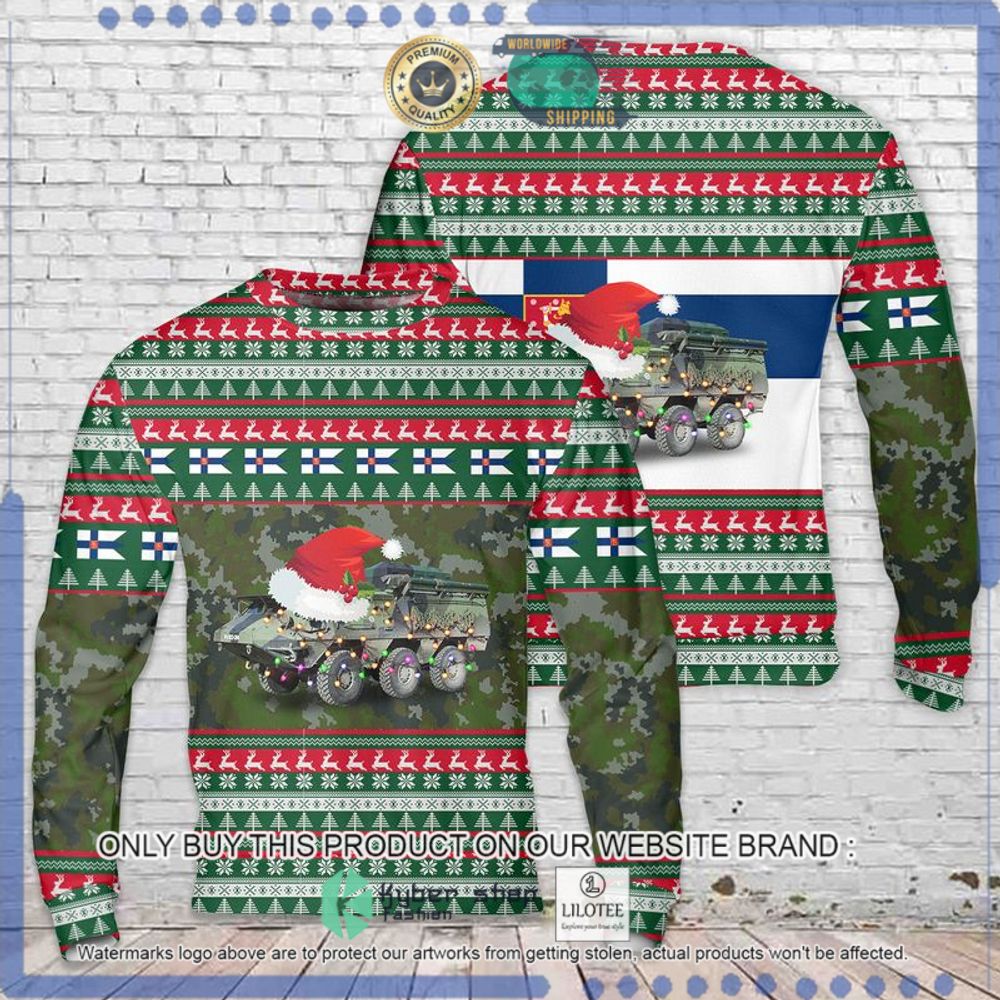 finnish army sisu xa 202 christmas sweater 1 96326