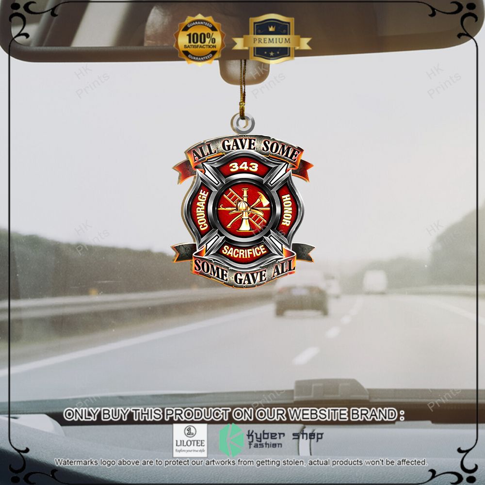 fire department all give some some gave all christmas ornament 1 79366
