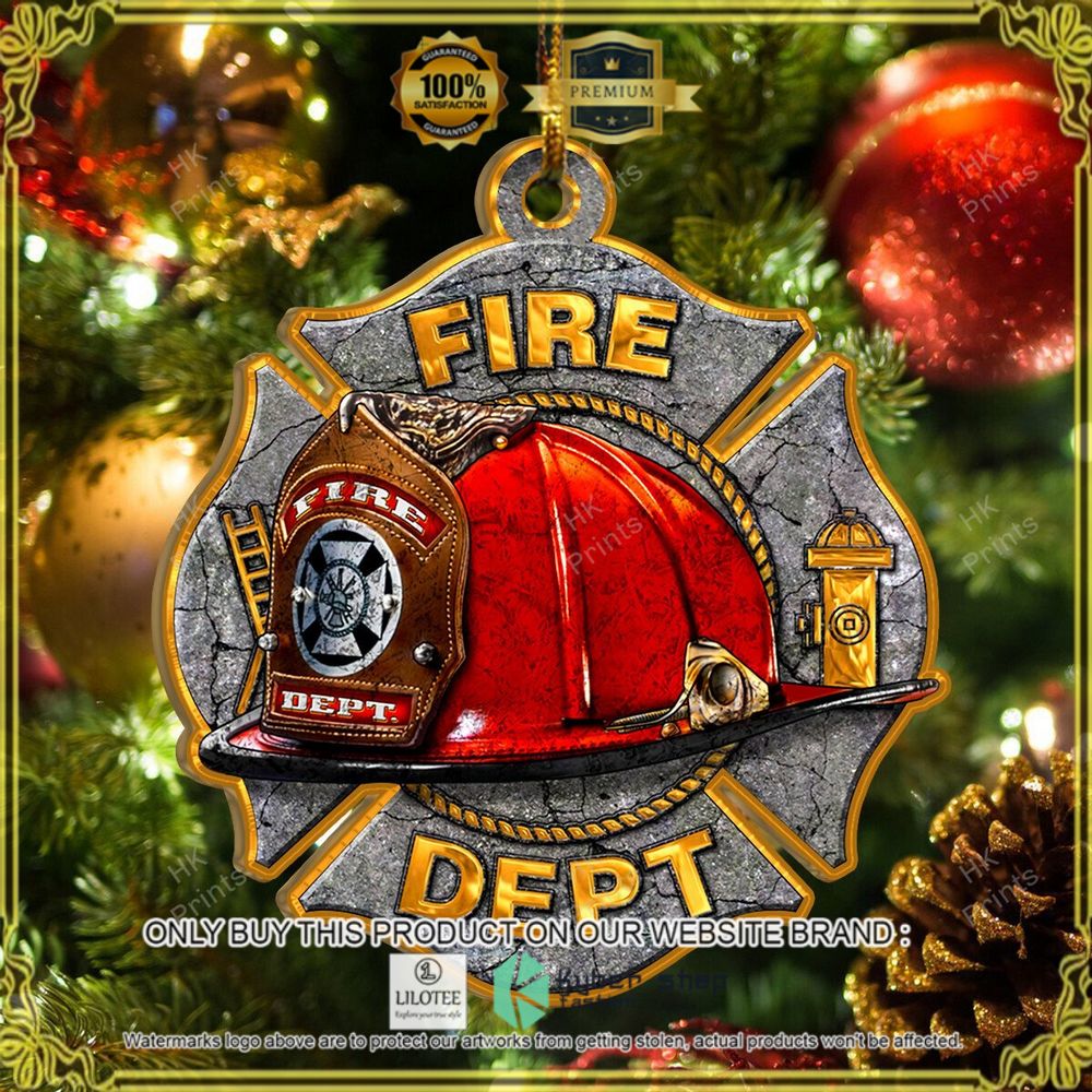 fire department christmas ornament 1 83210