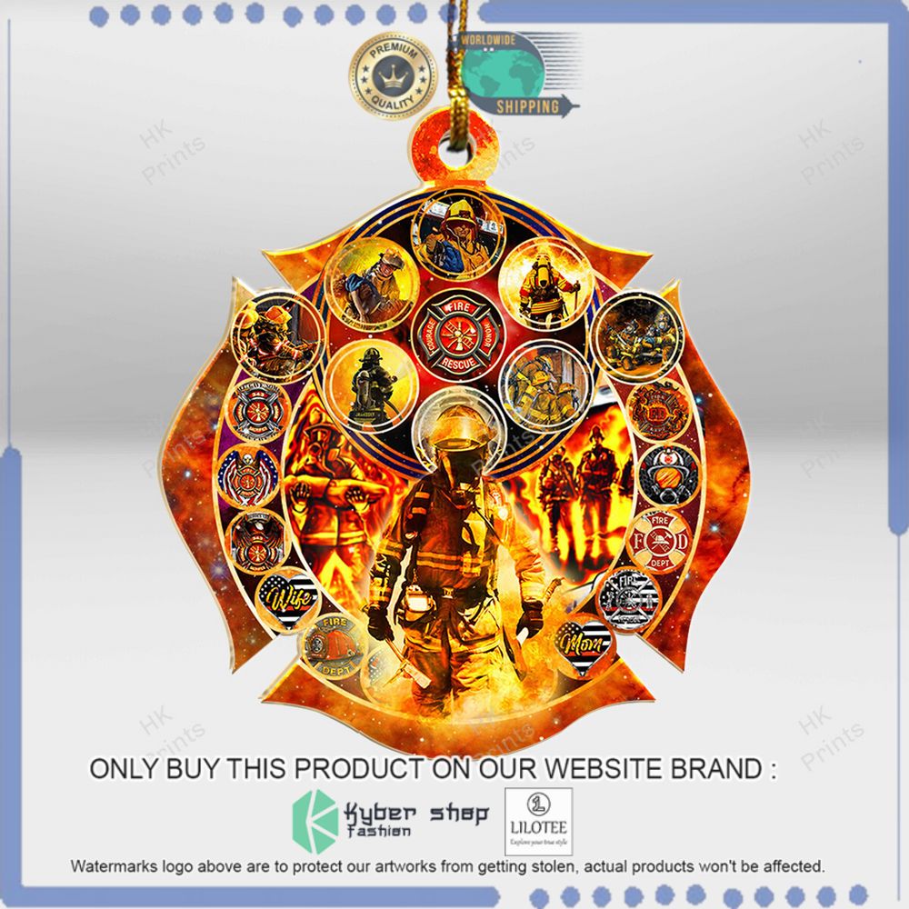 Fire Department Logo Christmas Ornament - LIMITED EDITION 3 fire department logo christmas ornament 1 59372