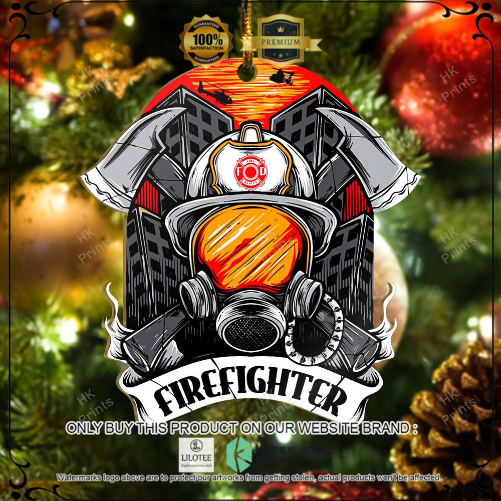 fire department mask logo christmas ornament 1 47922
