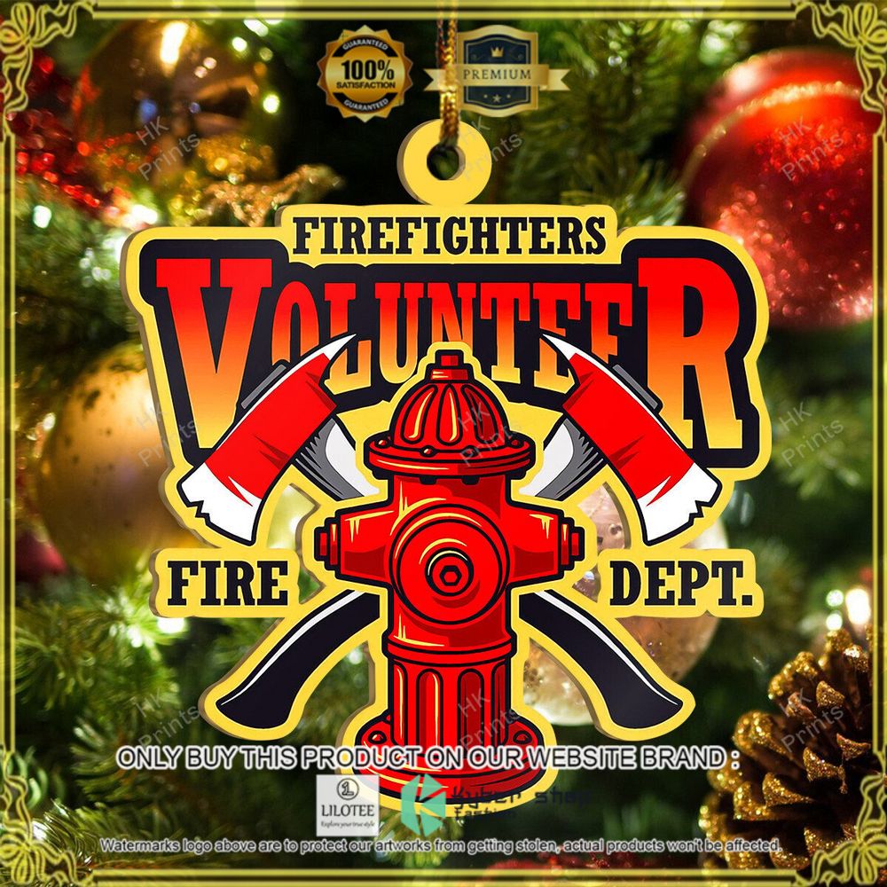 fire department volunteer christmas ornament 1 47968