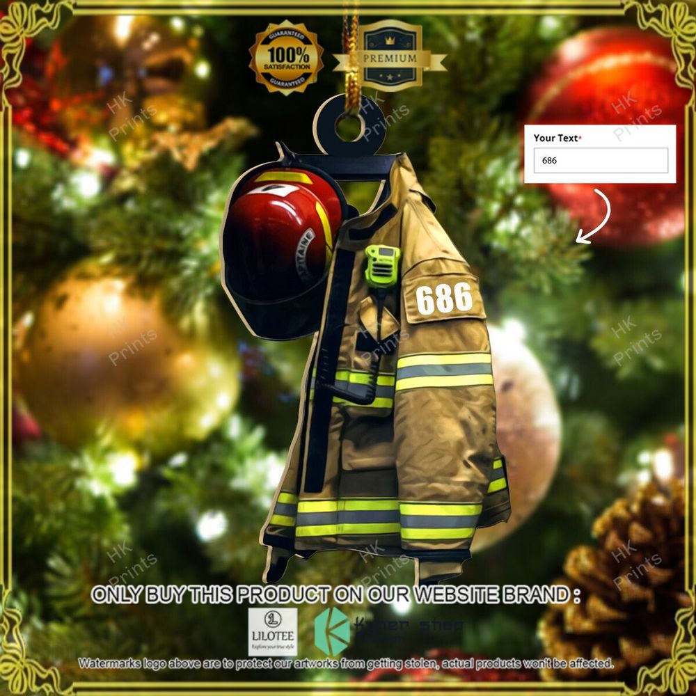 fire department your name christmas ornament 1 62808