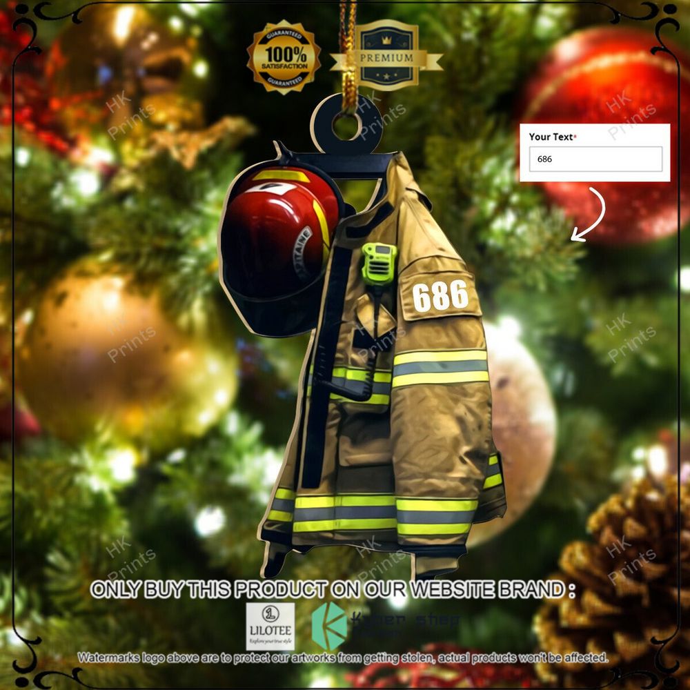fire department your name christmas ornament 1 90292