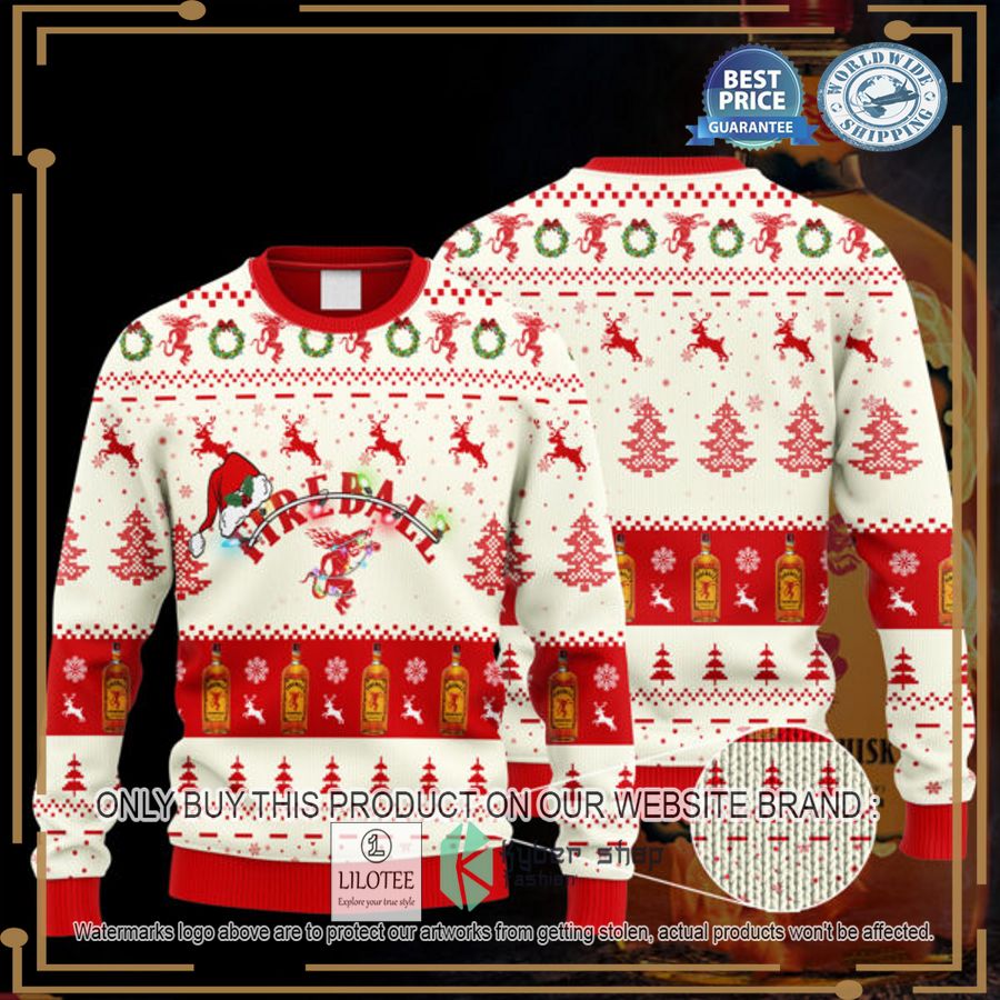 Fireball Santa Hat Ugly Christmas Sweater - LIMITED EDITION 3