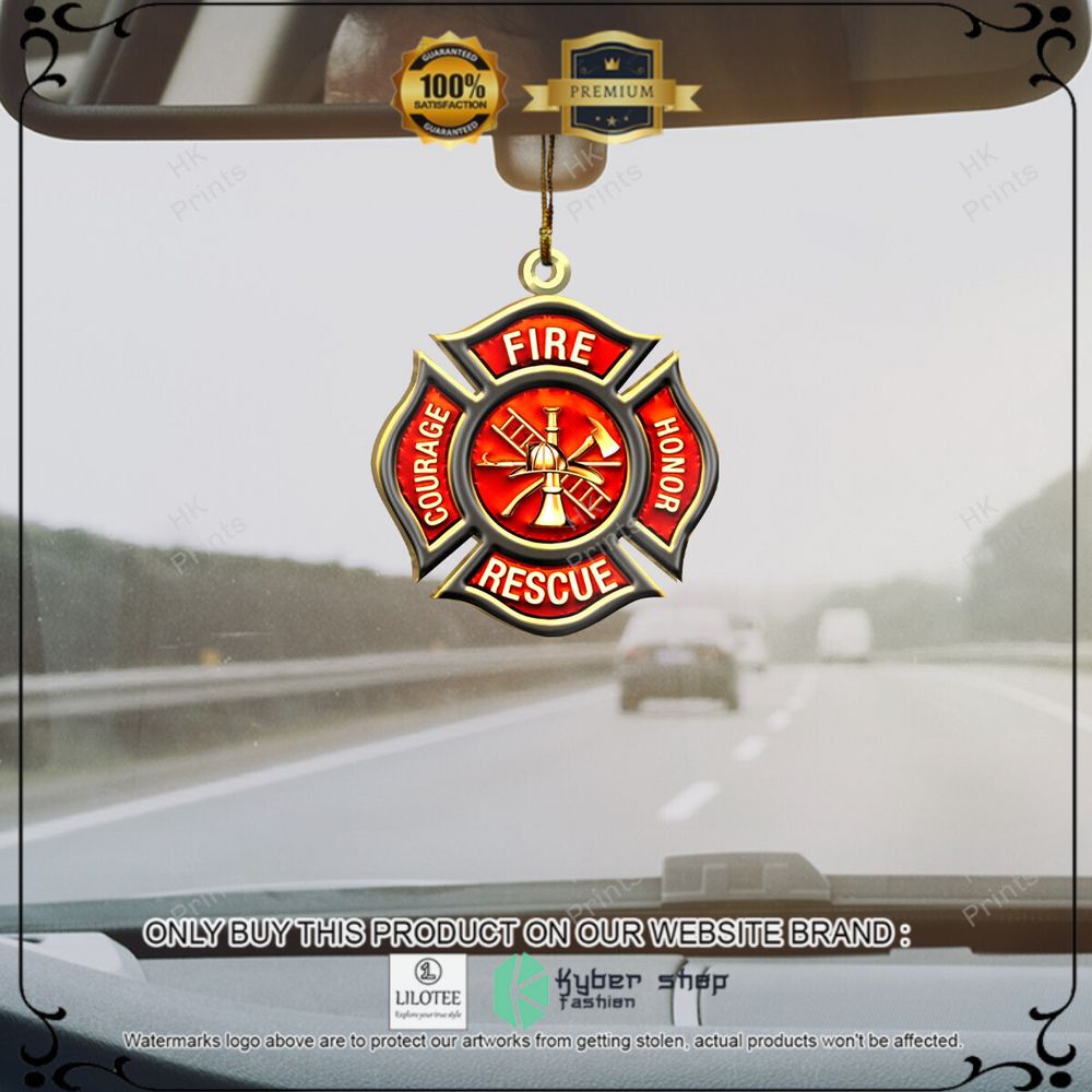 firefighter fire honor rescue courage christmas ornament 1 25729