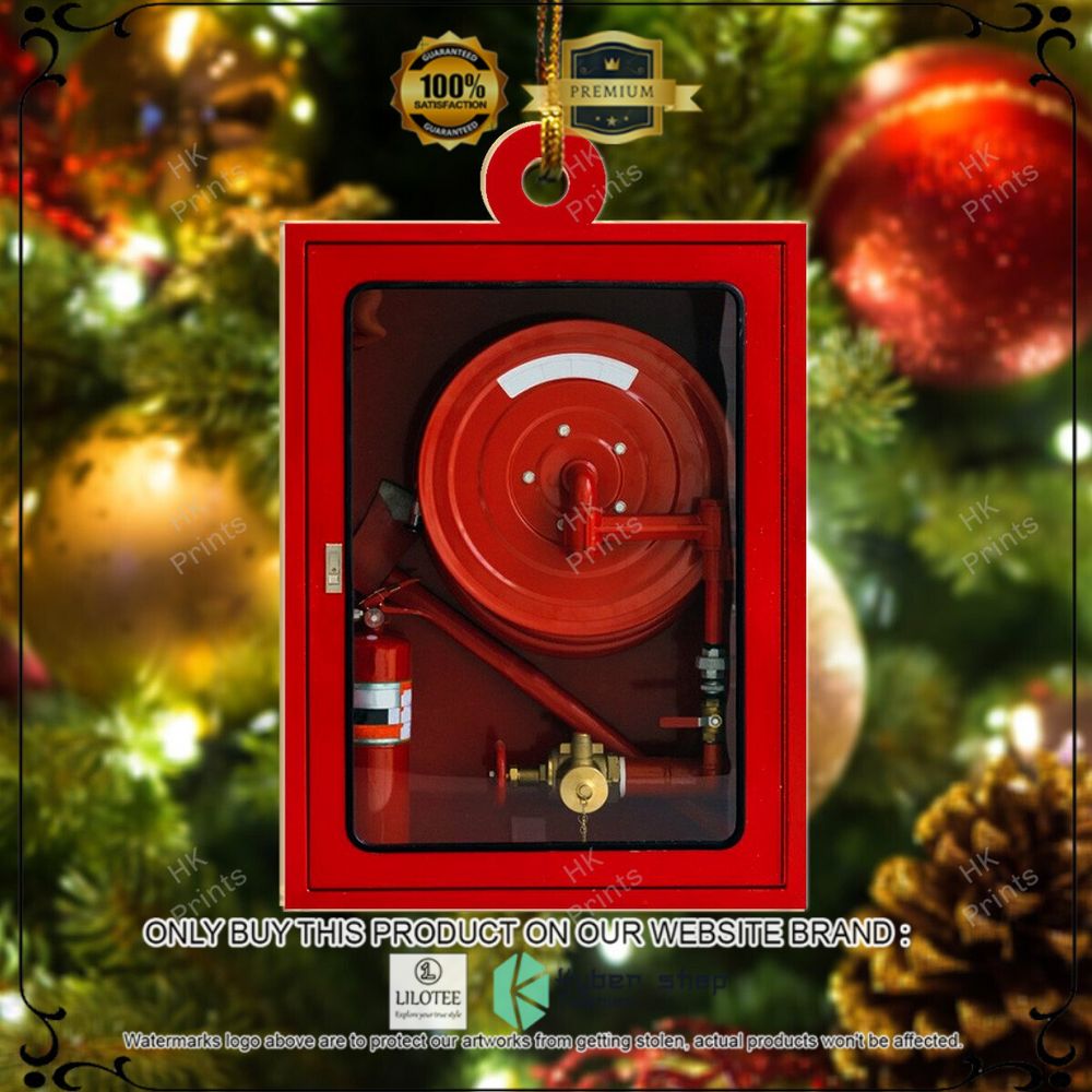 firefighter fire hydrant cabinet christmas ornament 1 56663