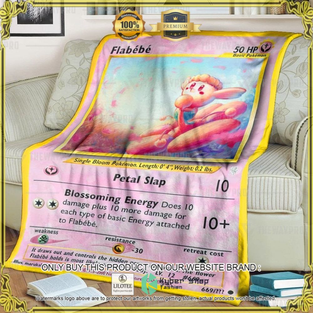 Flabebe Custom Pokemon Soft Blanket - LIMITED EDITION 7