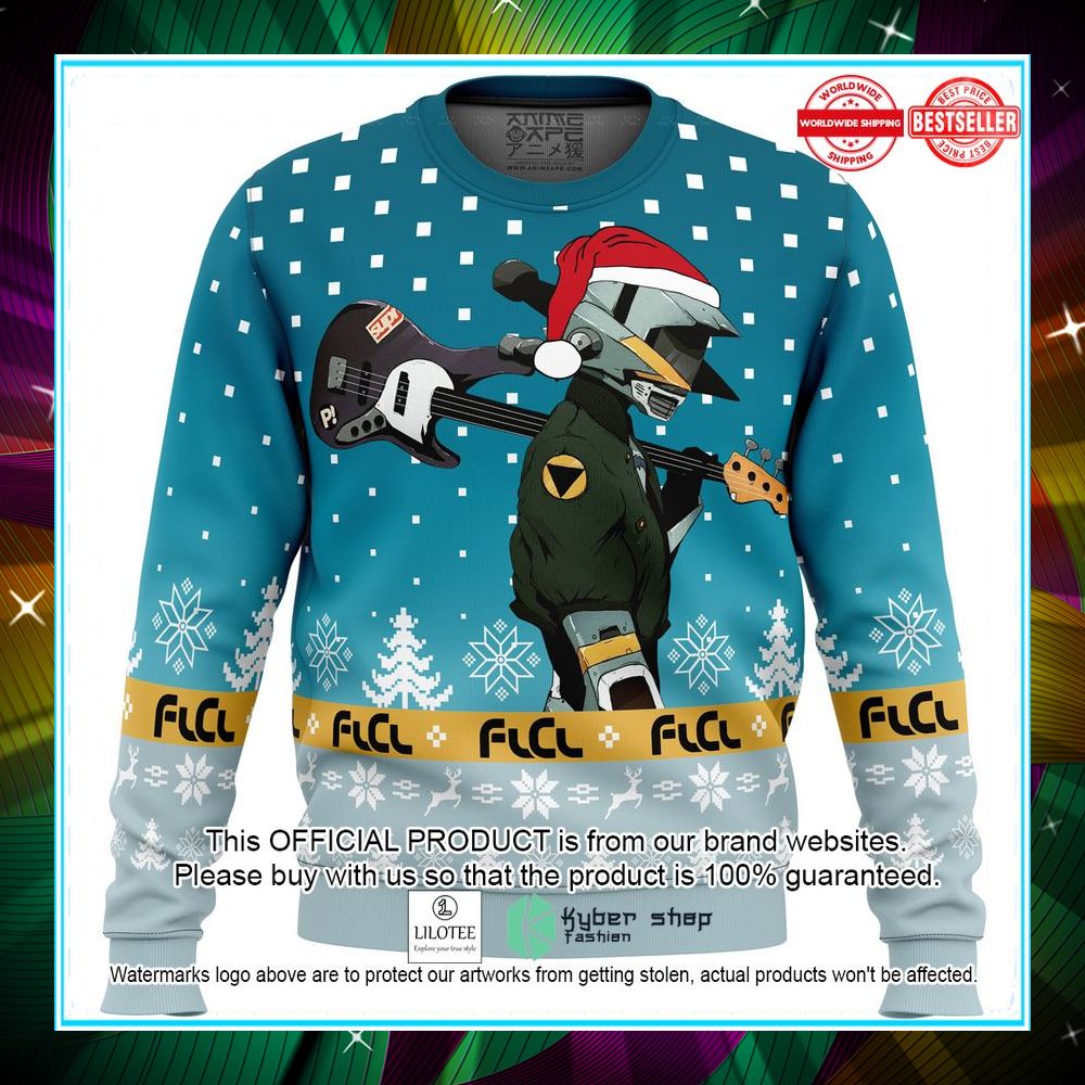 flcl christmas canti ugly sweater 1 395