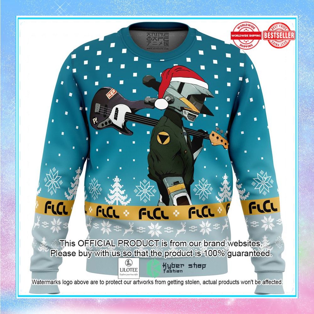 flcl christmas canti ugly sweater 1 493