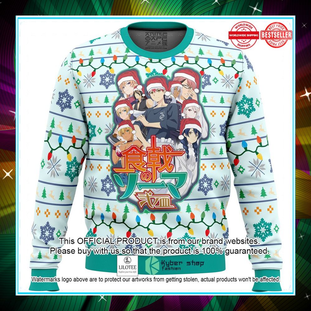 food wars fight to conquer christmas sweater 1 552