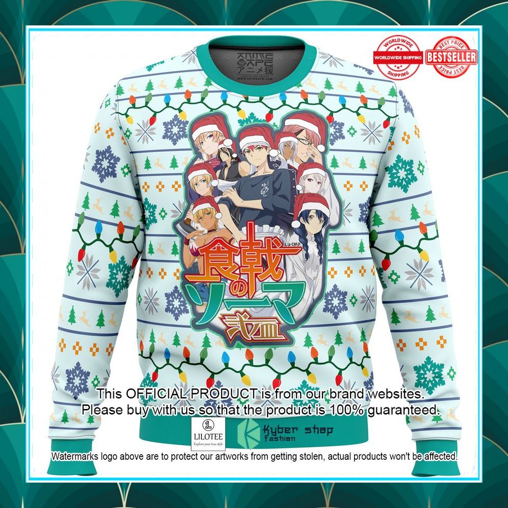 food wars fight to conquer christmas sweater 1 597