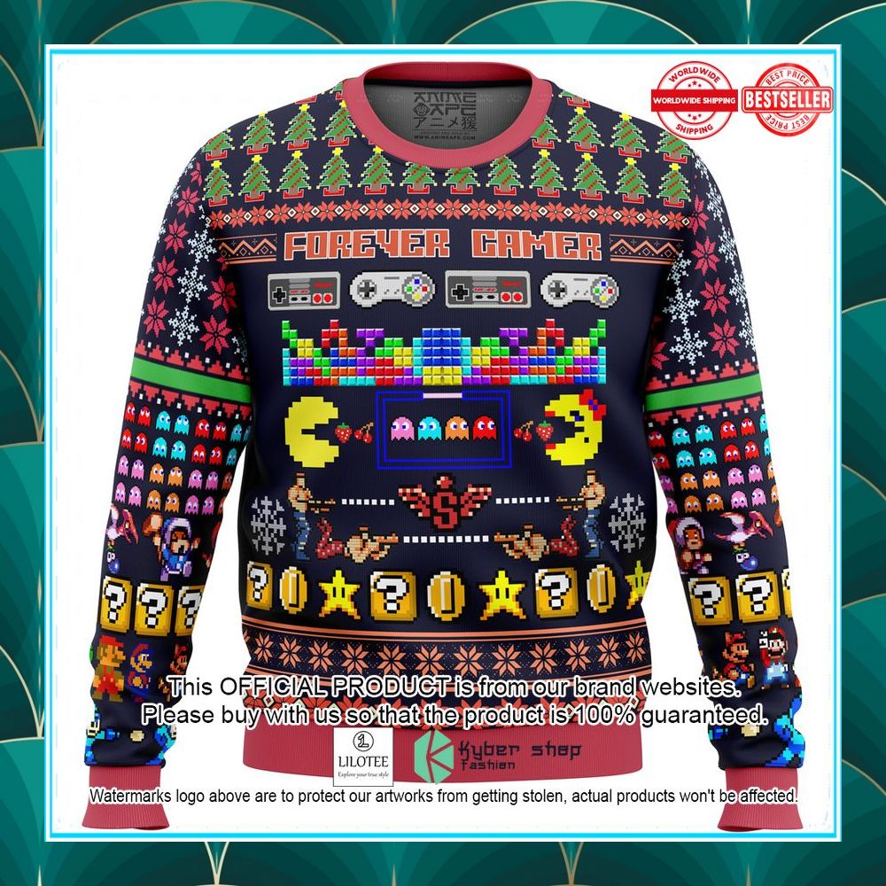 forever gamer christmas sweater 1 307