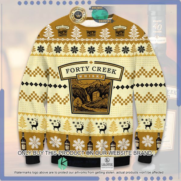 forty creek whiskey woolen knitted sweater 1 11560