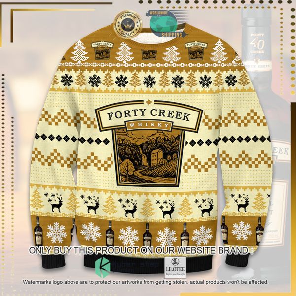 forty creek whiskey woolen knitted sweater 1 74044