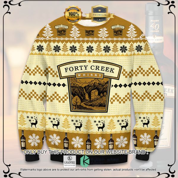 forty creek whiskey woolen knitted sweater 1 7892