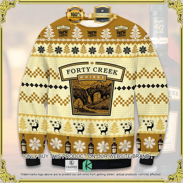 forty creek whiskey woolen knitted sweater 1 96366