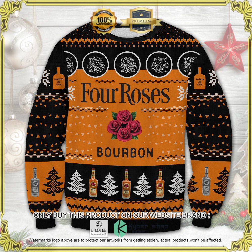 four roses bourbon knitted christmas sweater 1 25306
