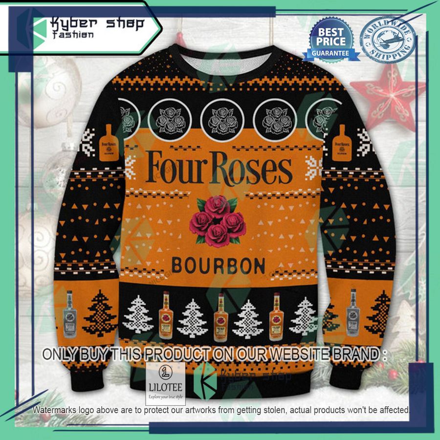 four roses ugly christmas sweater 1 34259
