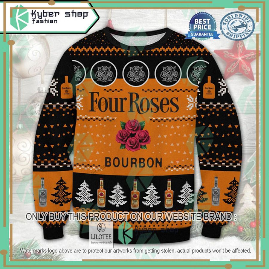 four roses ugly christmas sweater 1 89650