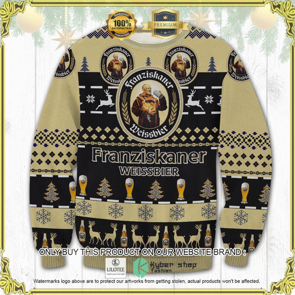 franziskaner weissbier knitted christmas sweater 1 15729