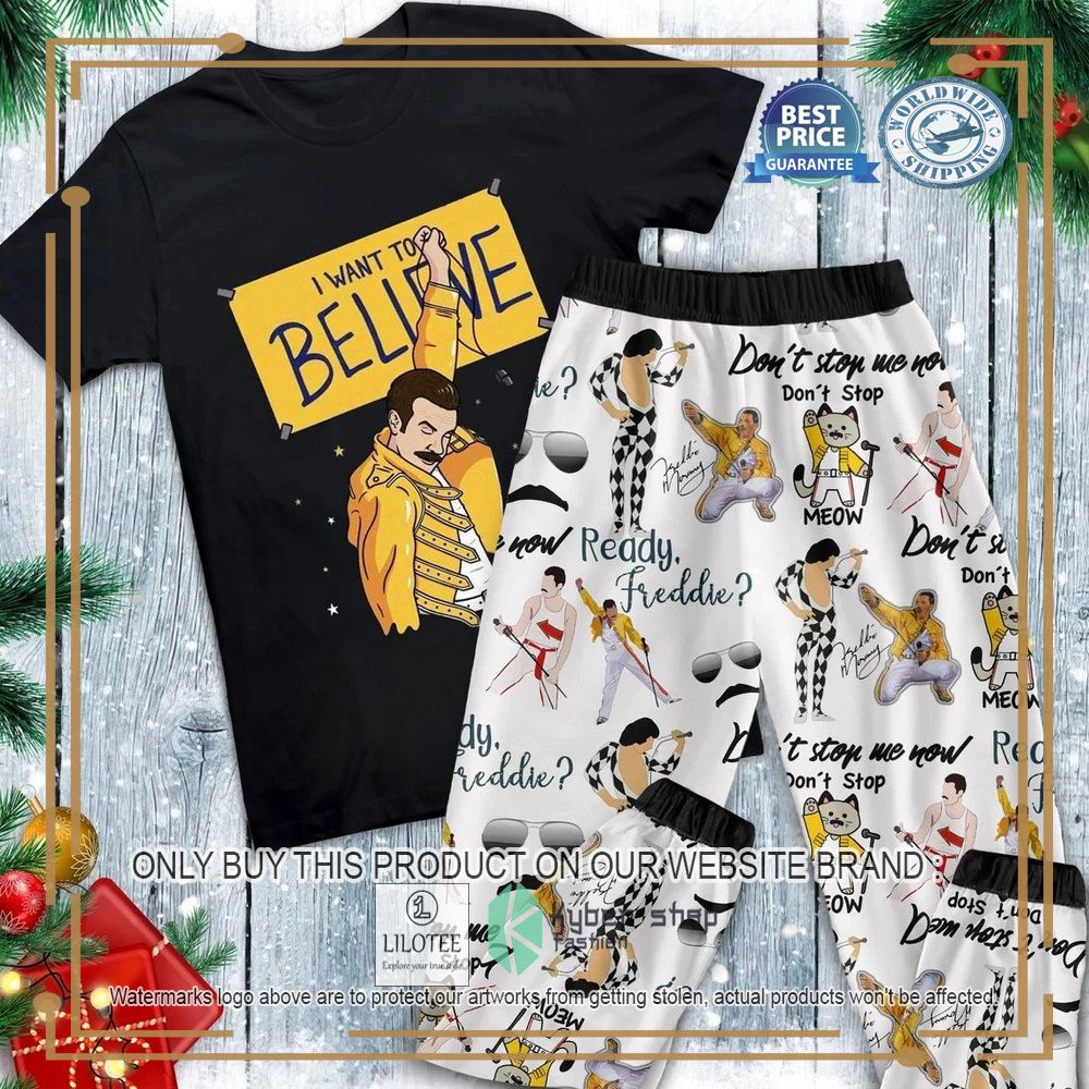 Freddie Mercury Christmas Pajamas Set 12