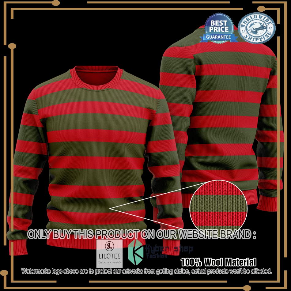 freddy krueger costume christmas sweater 1 2375