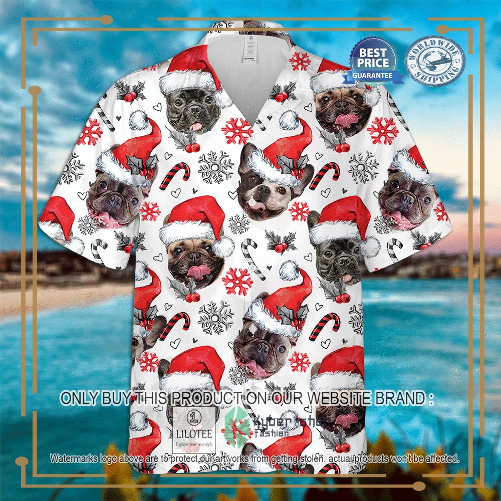 French Bulldog Christmas Hawaiian Shirt 4