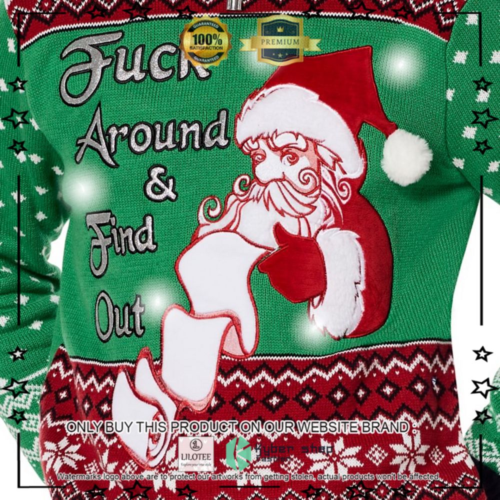 fuck around and find out santa christmas sweater 1 54819