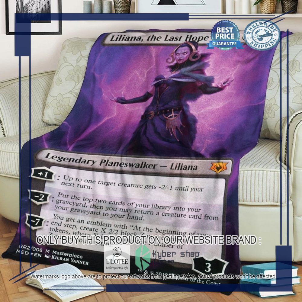 Game Magic The Gathering Liliana, the Last Hope Blanket - LIMITED EDITION 9