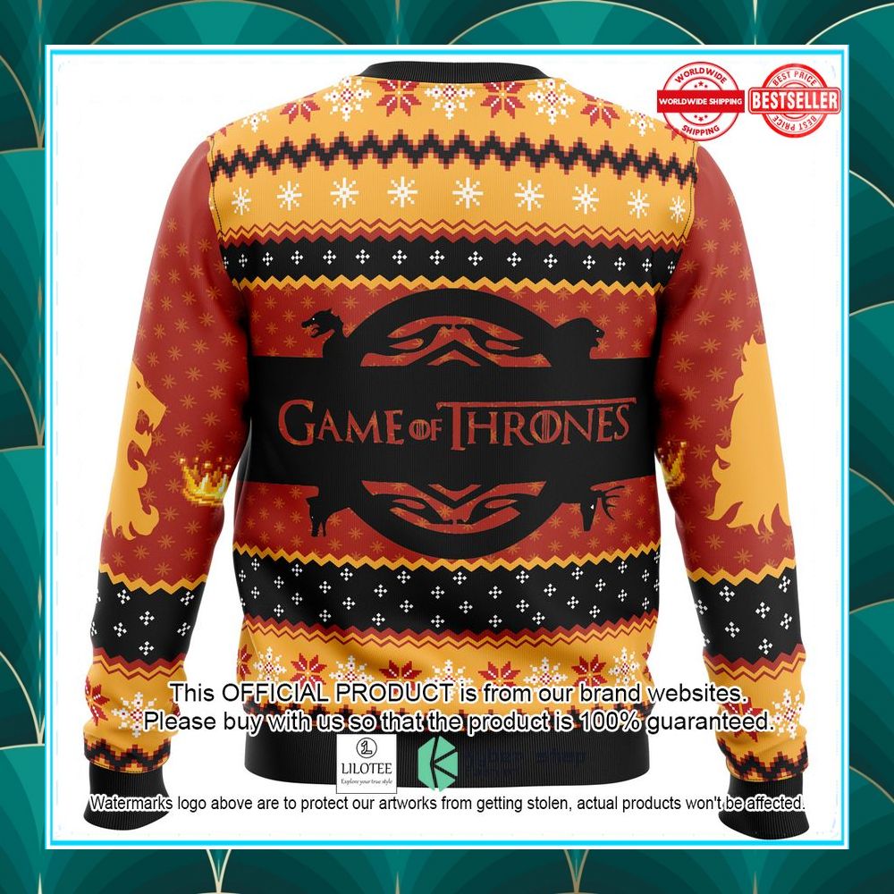 game of thrones house lannister christmas sweater 4 506