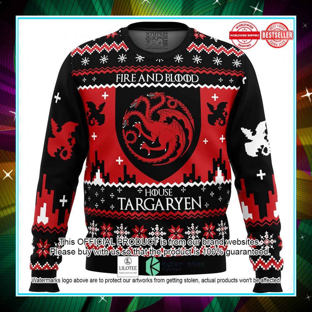 game of thrones house targaryen ugly sweater 1 664