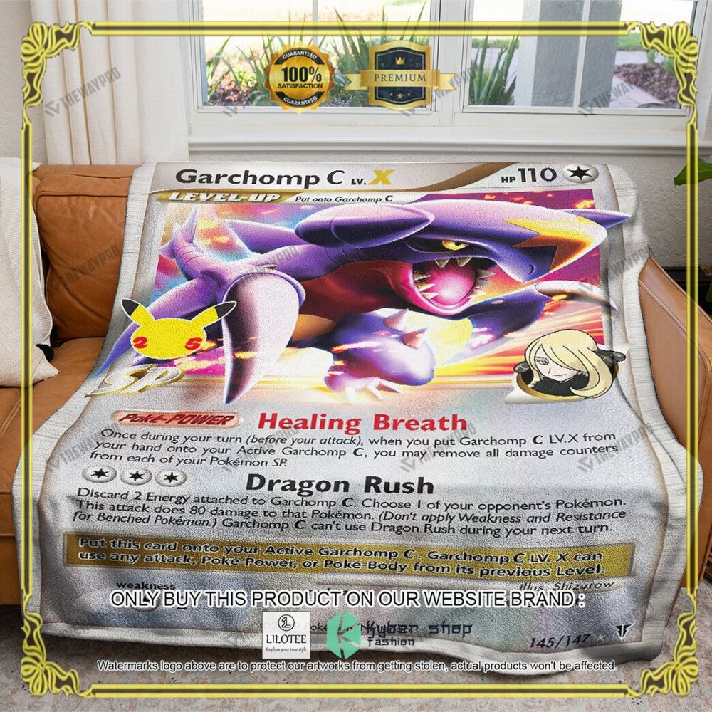 Garchomp Celebrations Anime Pokemon Blanket - LIMITED EDITION 5