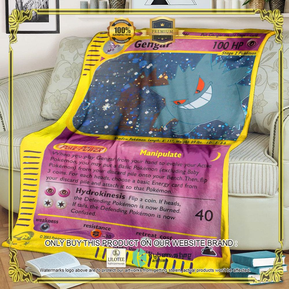 Gengar Skyridge Anime Pokemon Blanket - LIMITED EDITION 9