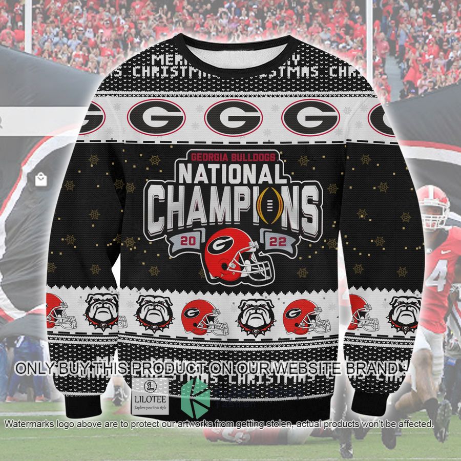 Georgia Champions Christmas Sweater, Sweatshirt 17