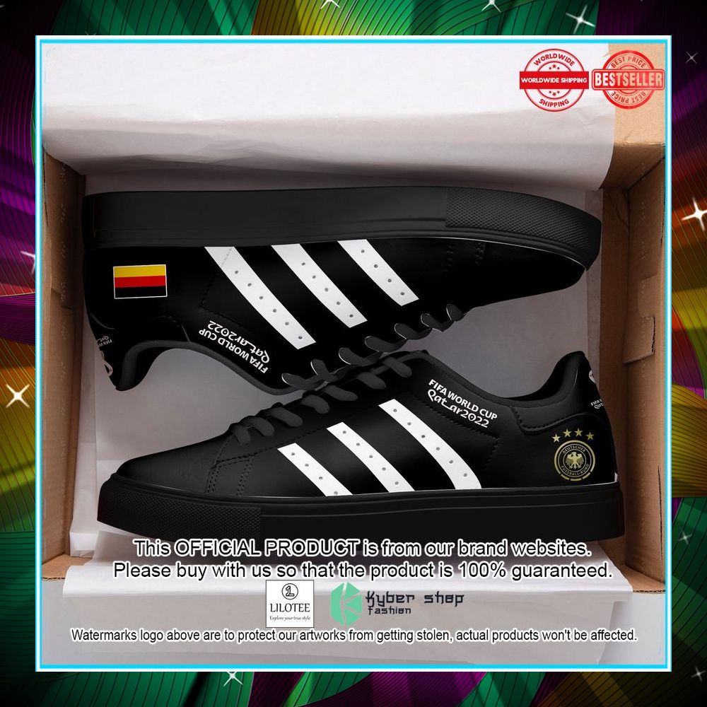 germany national team lh wc 2022 black stan smith shoes 2 300