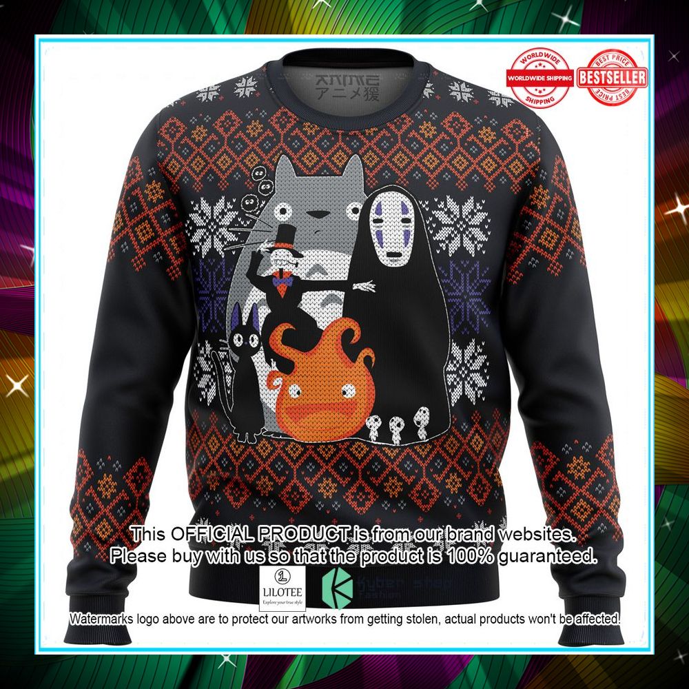 ghibli miyazaki sweater christmas 1 22