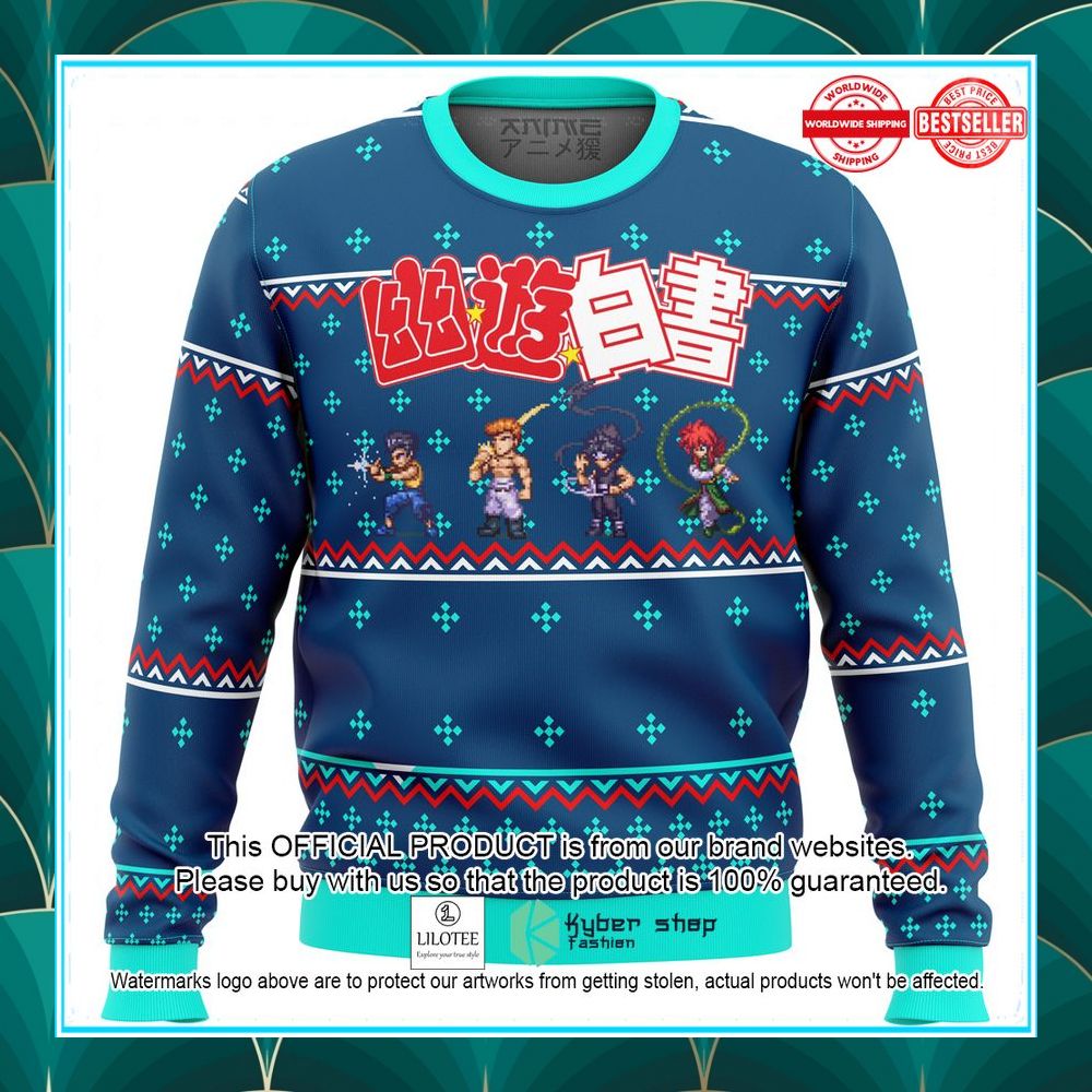 ghost fighter yuyu hakusho christmas sweater 1 828