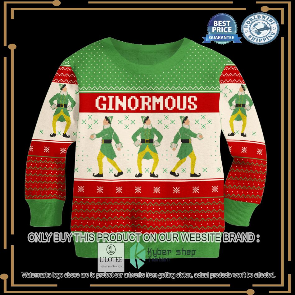 ginormous elf christmas sweater 2 83547