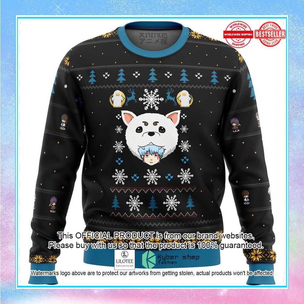 gintama woof christmas sweater 1 236