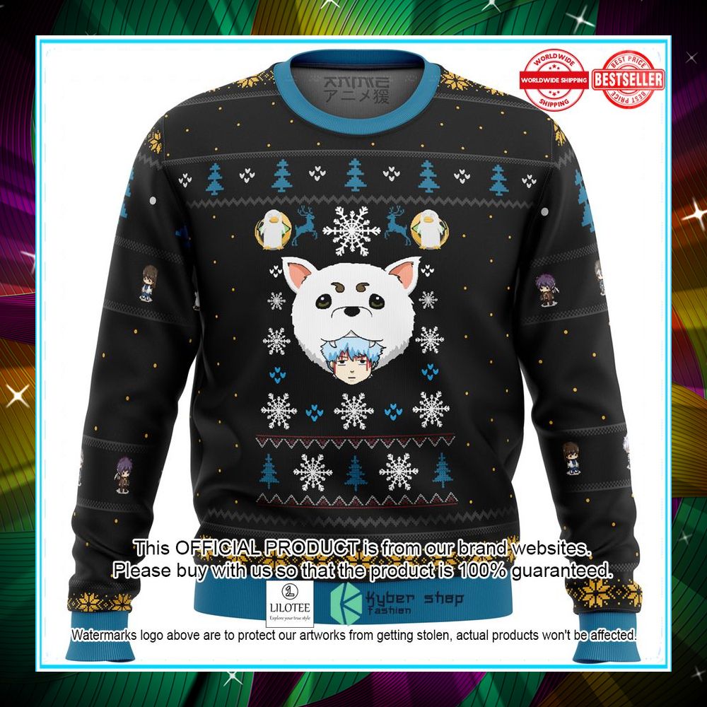 gintama woof christmas sweater 1 337