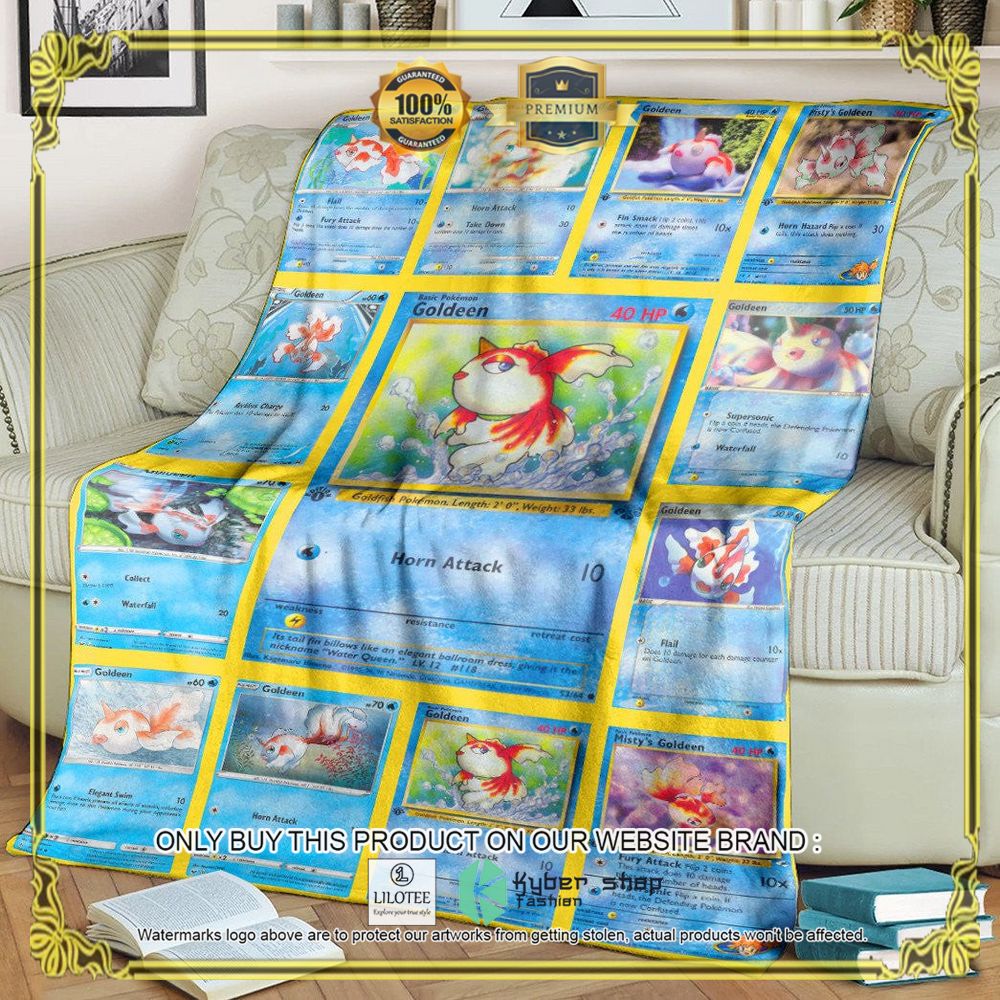 Goldeen Anime Pokemon Blanket - LIMITED EDITION 7