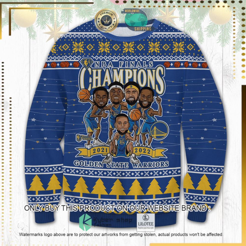 golden state warrior nba champions ugly sweater 1 73268