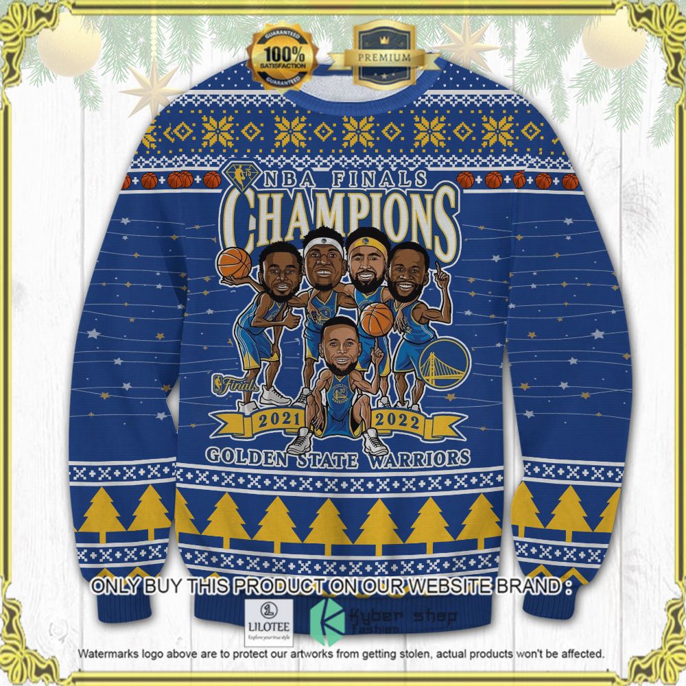 golden state warrior nba champions ugly sweater 1 85806