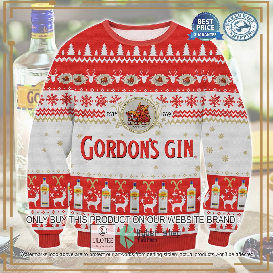 gordons gin ugly christmas sweater 1 30041