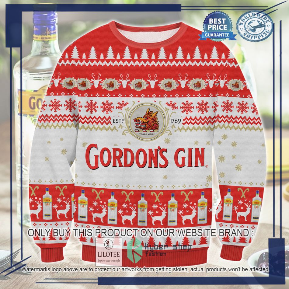 gordons gin ugly christmas sweater 1 30812